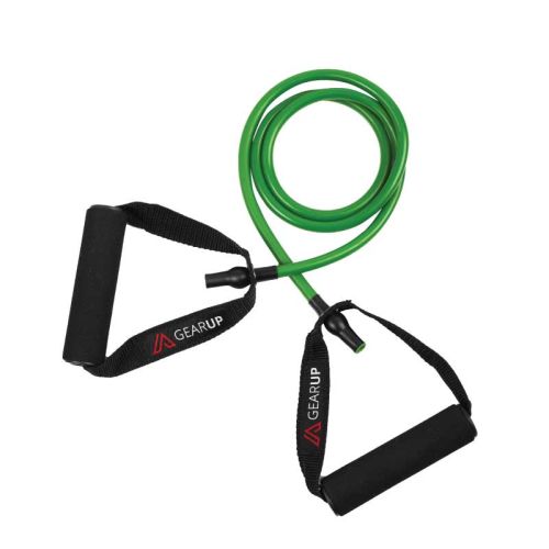 Λάστιχα Γυμναστικής με Λαβές GearUp Πράσινο : 5 lbs  στα 6 x 9 x 1200mm
