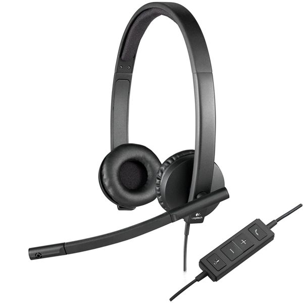 Logitech USB Stereo Headset H570e Black (981-000575) Logitech USB Stereo Headset H570e Black (981-000575)