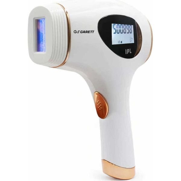 GARETT BEAUTY FLASH IPL Depilator White and Gold, light epilation device (FLASH_BIAL_ZLOT)