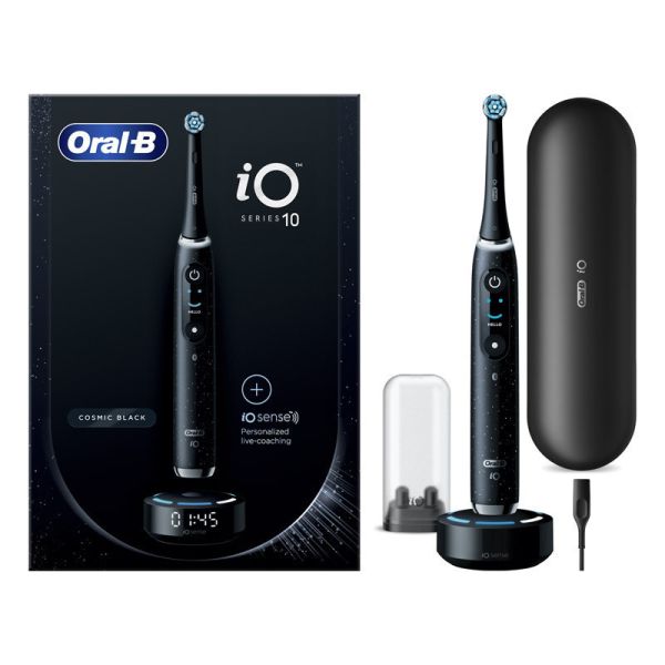 ORAL-B iO Series 10 Cosmic Black Electric toothbrush + iO Sense charger Black (iO 10 Cosmic Black)