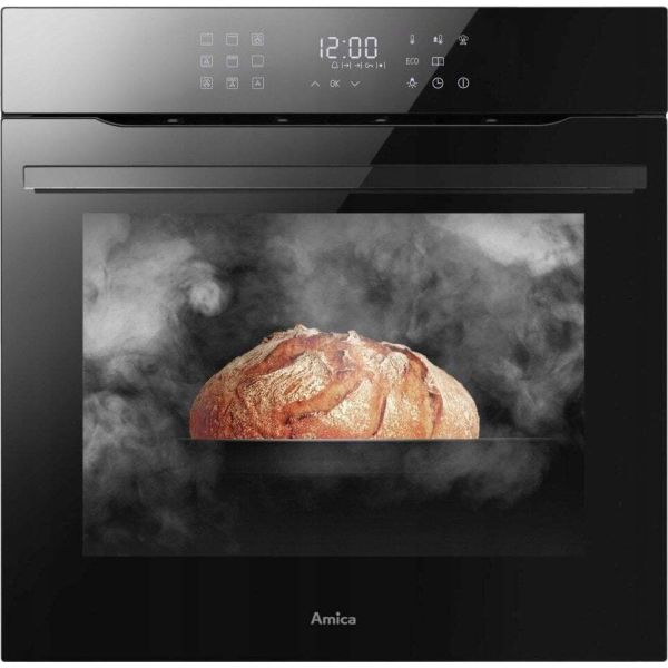 Φούρνος Άνω Πάγκου Amica ED97619VBA+ X-TYPE STEAM 77lt Α+ 59.5εκ με Ατμό Μαύρος