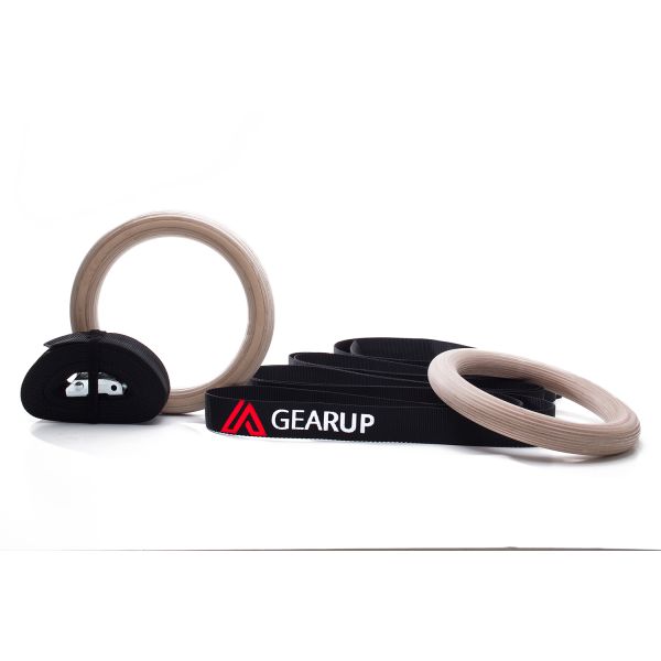 GEARUP Ξύλινοι Κρίκοι Ενόργανης GEARUP Ξύλινοι Κρίκοι Ενόργανης