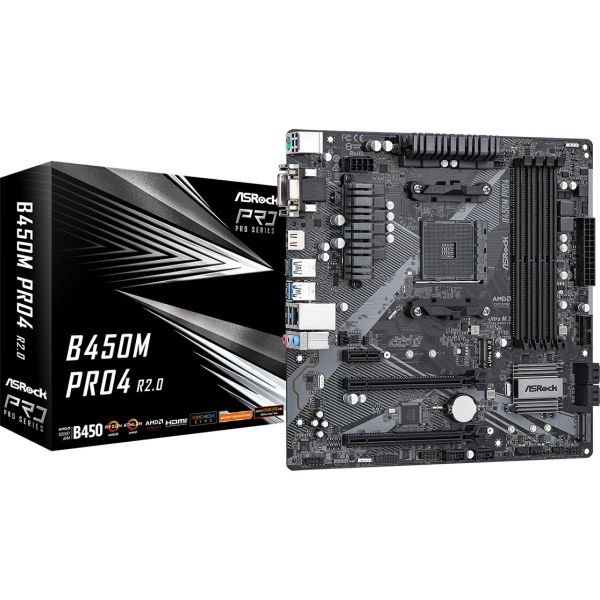 Asrock B450M PRO4 R2.0 (B450M PRO4 R2.0)