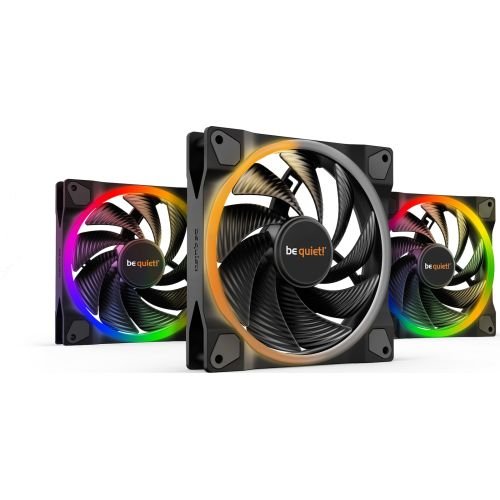 be quiet! Light Wings | 140mm PWM Triple Pack high-speed Computer case Fan 14 cm Black 3 pc(s) (BL079)
