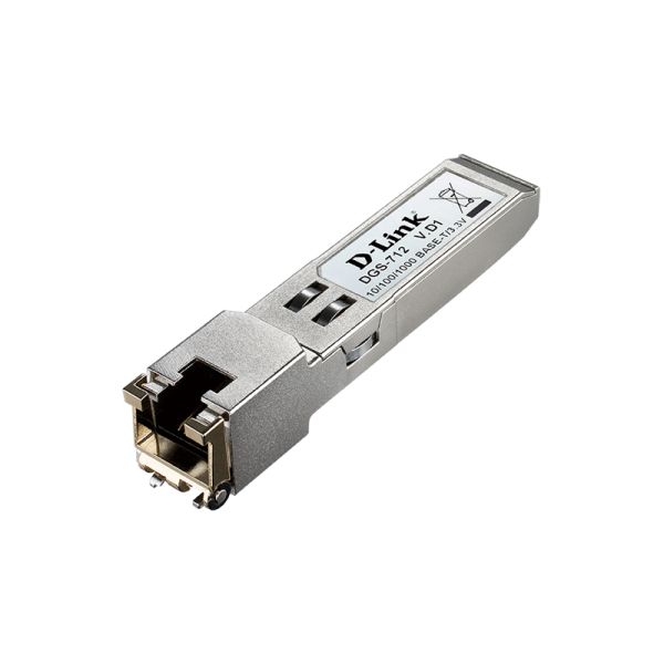 D-LINK - SFP 10/100/1000 BASE‑T Copper Transceiver (DGS-712) D-LINK - SFP 10/100/1000 BASE‑T Copper Transceiver (DGS-712)