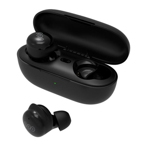 QCY T17 TWS BLACK 6mm dynamic driver-mic noise cancel. Music time: 4h. Calling time: 3,5h. Bluetooth (6957141407028)