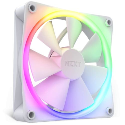 NZXT F120RGB White 120ΜΜ Fluid Dynamic Bearing Quiet Airflow Fan (RF-R12SF-W1)