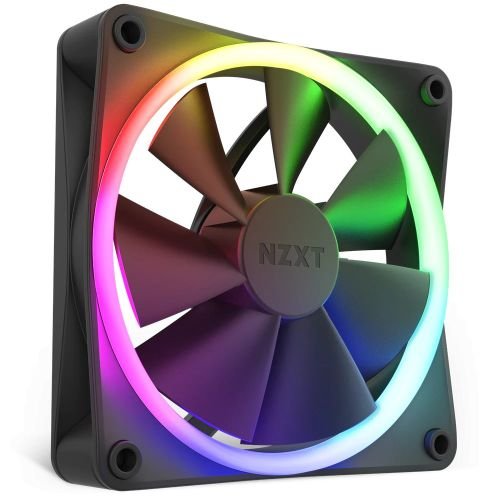 NZXT F120RGB Black 120ΜΜ Fluid Dynamic Bearing Quiet Airflow Fan (RF-R12SF-B1)