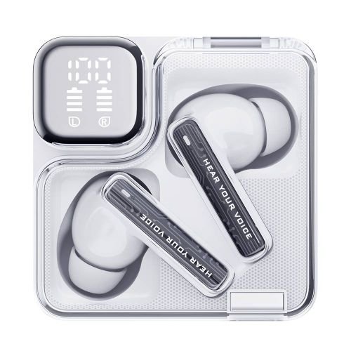 QCY Melobuds Neo White - TWS BT Earbuds with LED Display, Dual Connection, Anti-air calls 7h (6957141409183)