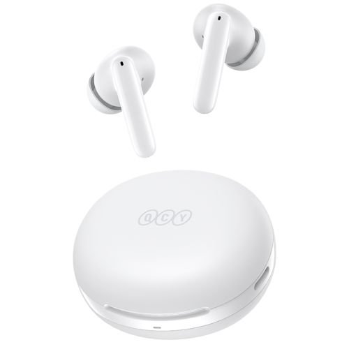 QCY T13 ANC 2 White - TWS 28dB active noise canceling 10mm drivers, BT 5.3 30 hours True Wireless (6957141408551)