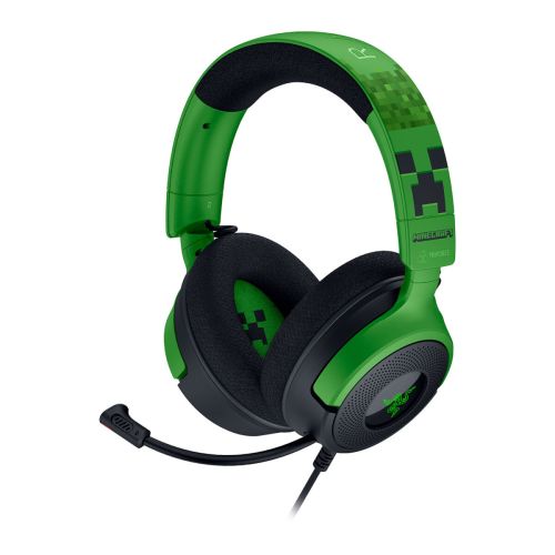 Razer KRAKEN V4 X USB Minecraft Edition + SKIN - RGB 7.1 Gaming Headset - 40 mm Driver - PC/PS5/PS4 (RZ04-05180200-R3M1)