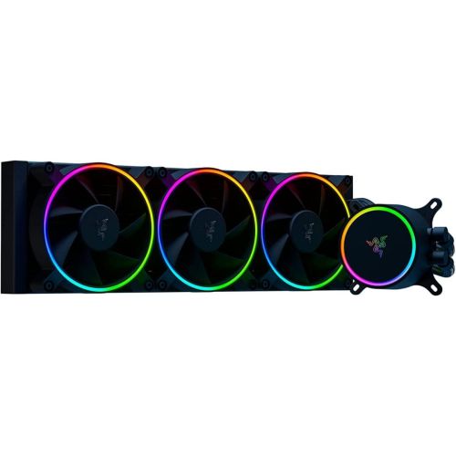 Razer HANBO Chroma RGB AIO Liquid Cooler - Powerful aRGB Silent PWM Fans - 360MM (RC21-01770200-R3M1)