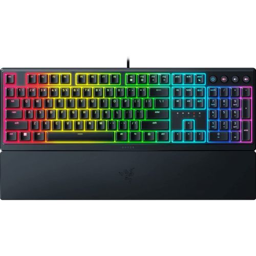 Razer ORNATA V3 Mecha-Membrane Gaming Keyboard - Low-Profile - UV-Coated Keycaps US (RZ03-04460100-R3M1)