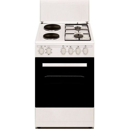 Κουζίνα Arielli C-5060/2GFL 43lt A Π50εκ με Εστίες Ρεύματος και Αερίου Λευκή