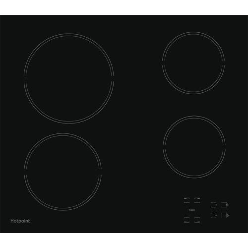 Εστία Αυτόνομη Κεραμική Hotpoint-Ariston HR 615 C 4 Θέσεων Π58εκ Μαύρη