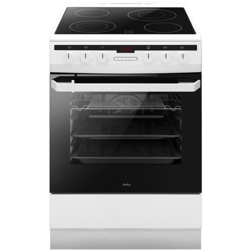 Κουζίνα Amica 6018CE3.332EHTAQW  62lt με Κεραμικές Εστίες Πεκ. Λευκή