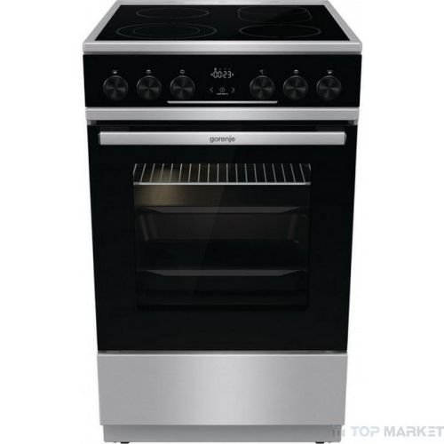 Κουζίνα GEC5C61XPA 70lt με Κεραμικές Εστίες Π50εκ. Inox