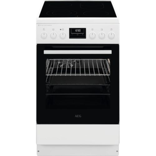 Κουζίνα AEG CCB56491BW με Κεραμικές Εστίες Π50εκ. Λευκή