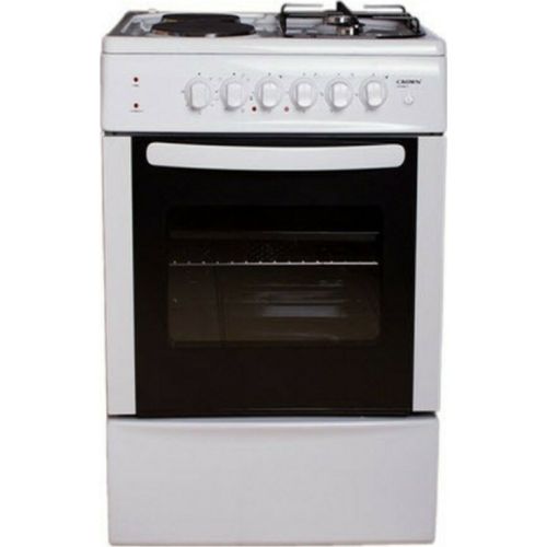 Κουζίνα Εμαγέ  Μικτή Crown CR-5050V White