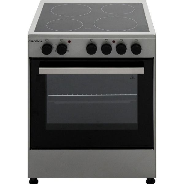 Κουζίνα Crown CEC-6060V IX 65lt Α με Κεραμικές Εστίες Π60εκ Inox Κουζίνα Crown CEC-6060V IX 65lt Α με Κεραμικές Εστίες Π60εκ Inox