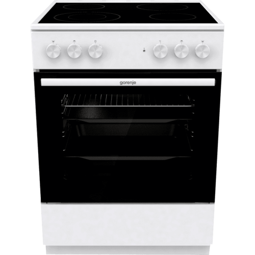 Κουζίνα 71lt με Κεραμικές Εστίες Gorenje GEC6A41WC  Π60εκ. Λευκή