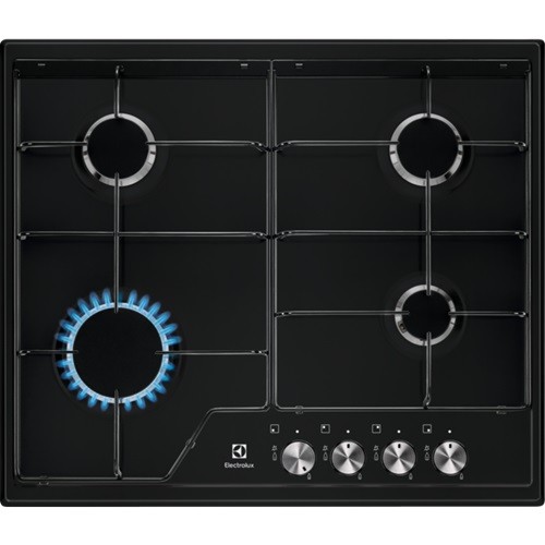 Εστία Αυτόνομη Υγραερίου Electrolux EGS6424K 4 Θέσεων 59.5x51εκ. Μαύρη
