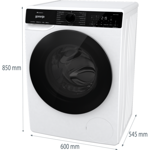 Πλυντήριο Ρούχων Gorenje WPNA84A2TSWIFI 8kg, 1400 Στροφές, με Ατμό και Wifi, Α