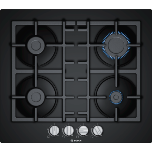 Εστία Αυτόνομη Υγραερίου Bosch PNP6B6B90 4 Θέσεων 59x52εκ. Μαύρη