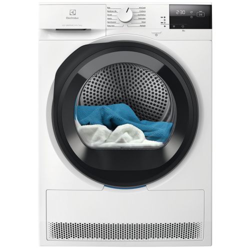 Στεγνωτήριο Electrolux EW6D285AE 8kg A+++ με Αντλία Θερμότητας Λευκό