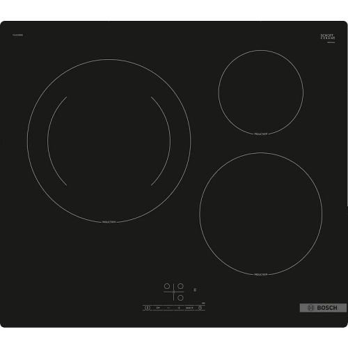 Εστία Επαγωγική Αυτόνομη Bosch PUJ61RBB5E 3 Θέσεων με Λειτουργία Κλειδώματος 59.2x52.2εκ. Μαύρη