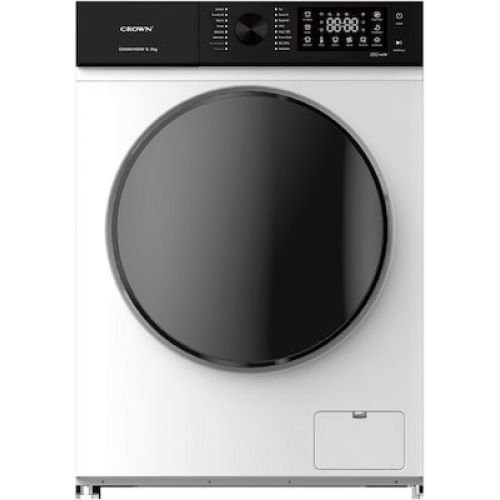 Πλυντήριο Ρούχων Crown CWM81400W 8kg A 1400 Στροφών Ατμού Λευκό