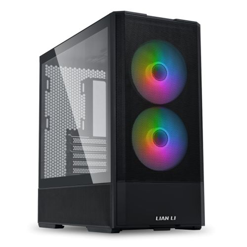 Lian Li LANCOOL 207 Black - ATX PC Case (4 FANS) 2 x front 140 ARGB PWM & 2  bottom 120 PWM reverse (G99.LAN207RX.00)