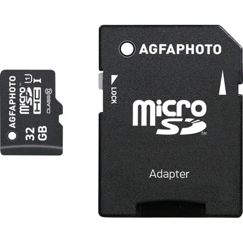 AgfaPhoto MicroSDHC UHS-I   32GB High Speed Class 10 U1 + Adapter (10581)