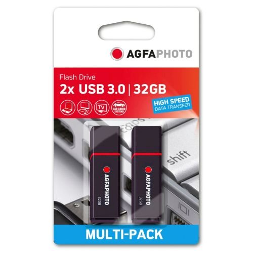 AgfaPhoto USB 3.2 Gen 1     32GB black MP2 (10570MP2)