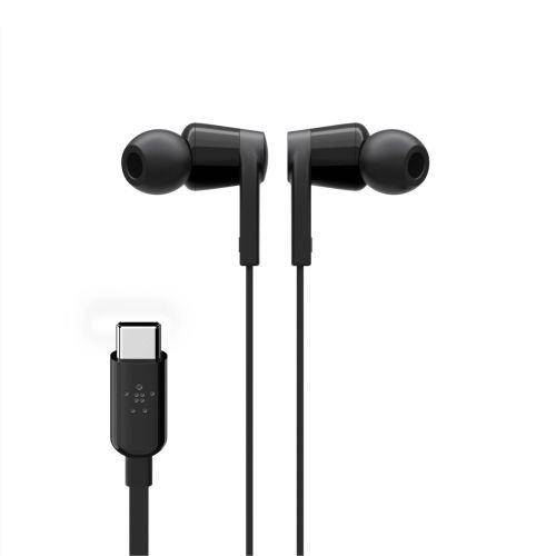 Belkin Rockstar In-Ear Headphone USB-C Connector bl. G3H0002btBLK (G3H0002BTBLK)