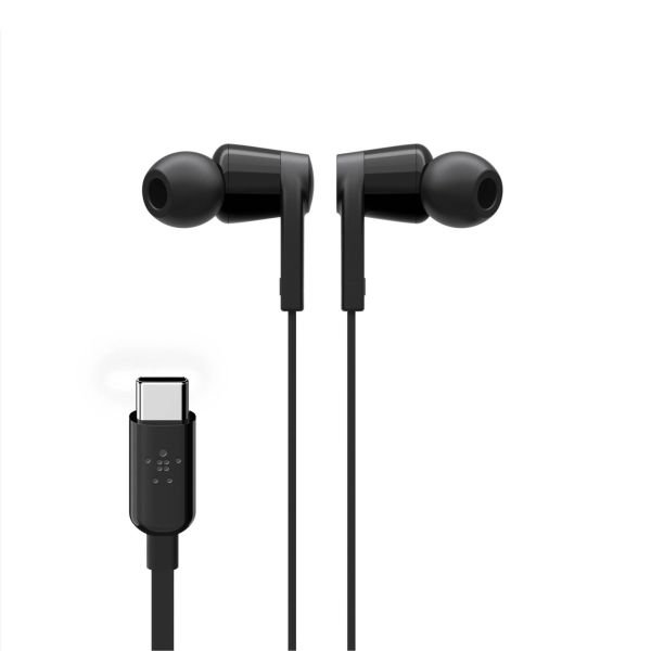Belkin Rockstar In-Ear Headphone USB-C Connector bl. G3H0002btBLK (G3H0002BTBLK)