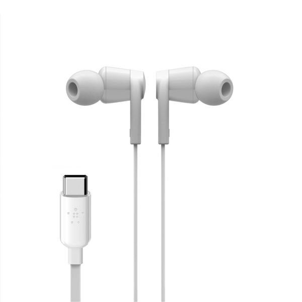 Belkin Rockstar In-Ear Headphone USB-C Connector wh. G3H0002btWHT (G3H0002BTWHT)