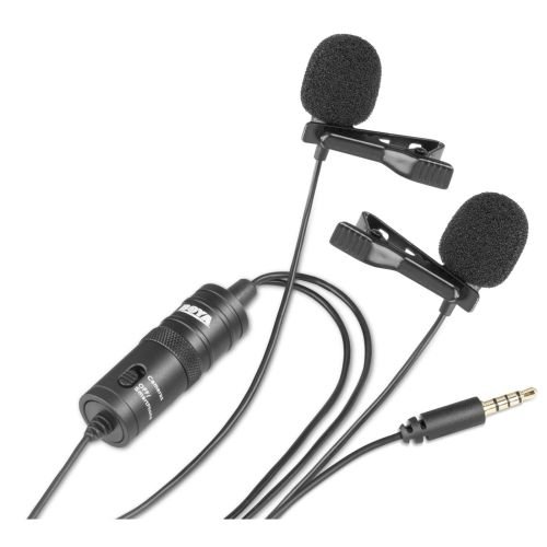 BOYA BY-M1DM     Dual Omni Directional Lavalier Microphone (BY-M1DM)