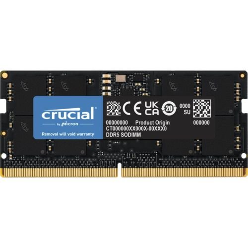Crucial 16GB DDR5-4800 SODIMM CL40 (16Gbit) (CT16G48C40S5)