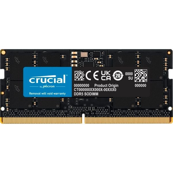 Crucial 16GB DDR5-5600 SODIMM CL46 (16Gbit) (CT16G56C46S5)