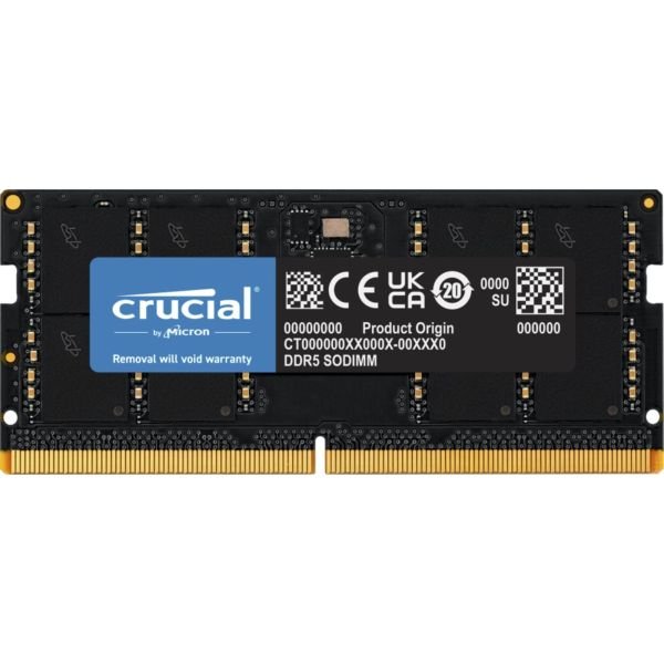 Crucial 32GB DDR5-4800 SODIMM CL40 (16Gbit) (CT32G48C40S5)