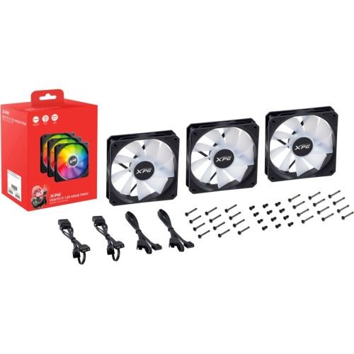 ADATA XPG VENTO  120 3er PACK LÃFTER RGB BLACK         REVERSE (75261486)