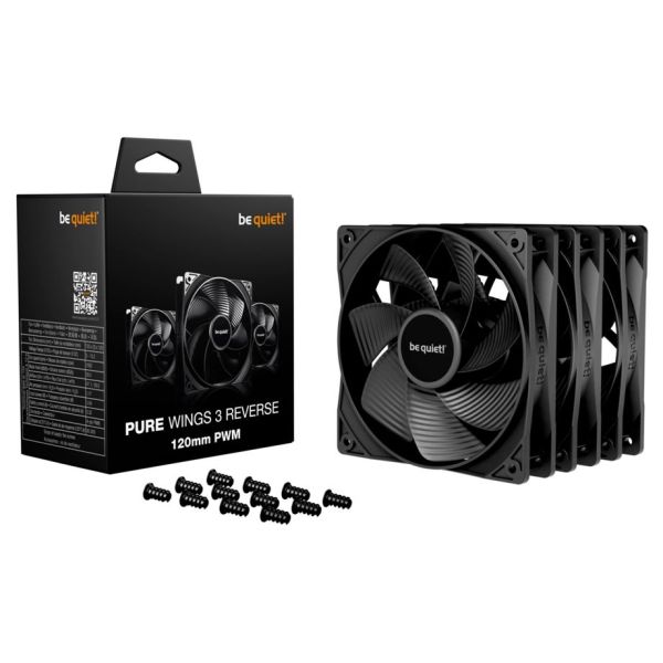 be quiet! Pure Wings 3 120mm PWM Reverse 3-Pack (BL137)