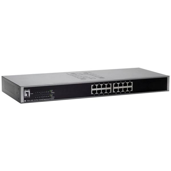 Level One FSW-1650 19  16 Port 10/100Mbps Switch (FSW-1650)