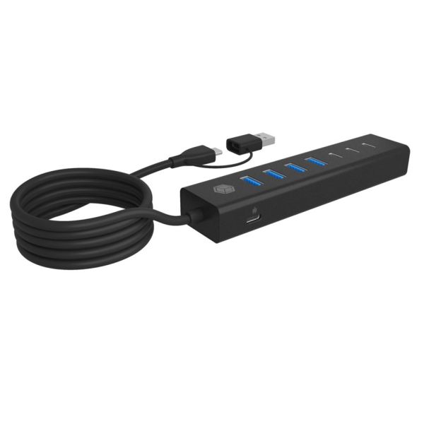 ICY BOX IB-HUB1737-C3 7-Port USB 3.2 Gen 1 Hub (61065)