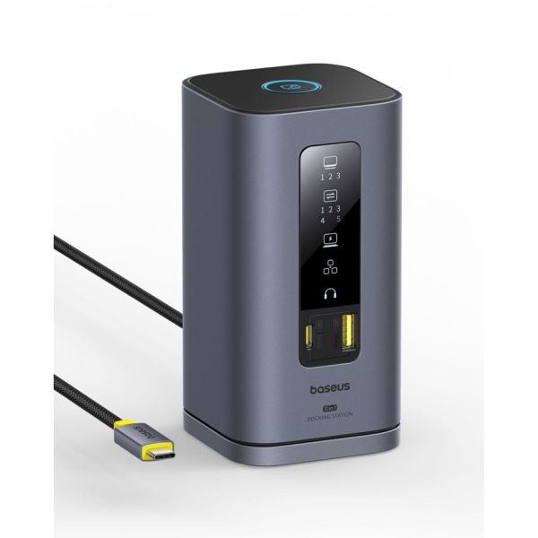 Baseus Spacemate Series 11-in-1 (MAC) Docking Station, Grau (B00568101813-01)