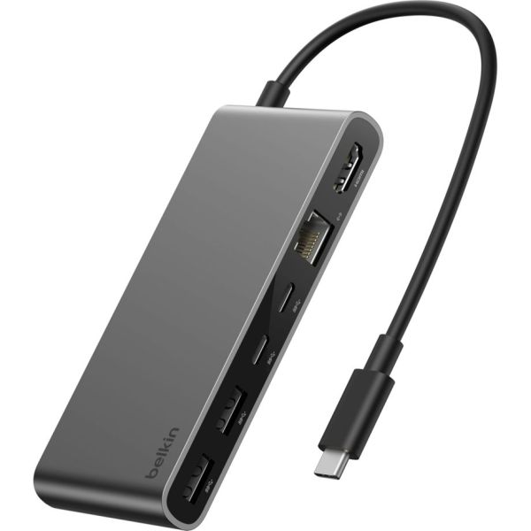 Belkin CONNECT USB-C 8-in-1 Hub Dual USB-C Ports si. INC024hqSGY (INC024HQSGY)
