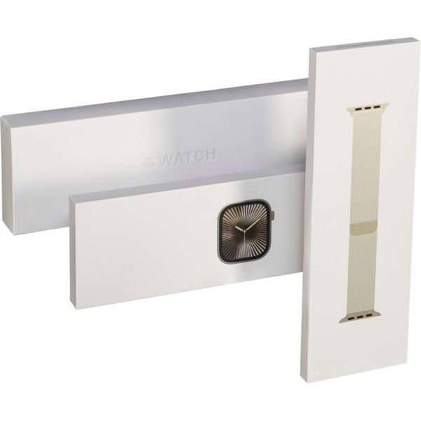 Apple Watch 10 46mm GPS+4G Titan Milanese S/M Natural/Natural (MC7Q4QF/A)