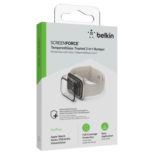 Belkin TemperedCurve Screenprot. Apple Watch 4-8/SE 40/41mm clear (OVG003ZZCL)
