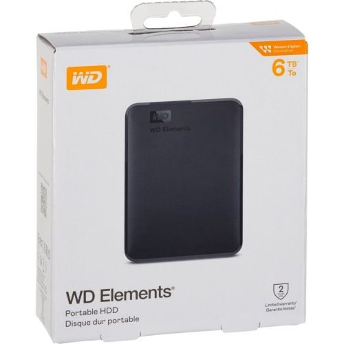 Western Digital WD Elements Portable USB 3.0             6TB (WDBHJS0060BBK-WESN)